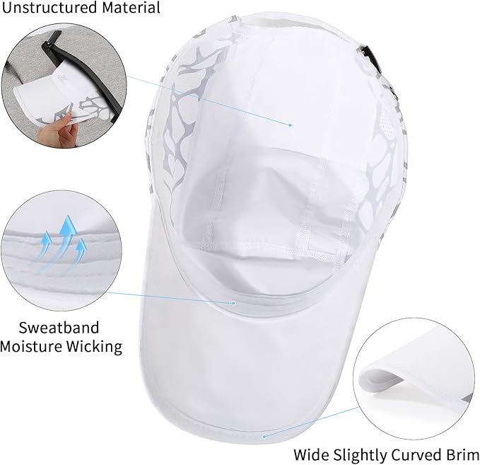 Running Hat Outdoor Sun Protection Hat Mesh Quick Dry Hat Thin Cool Baseball Cap for Women and Men