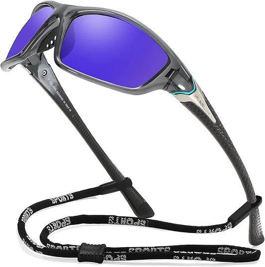 FAGUMA Sports Polarized Sunglasses For Men Cycling Driving Fishing UV400 Protection