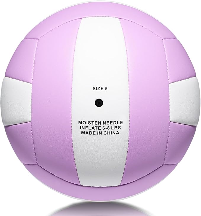Softy Volleyball, Durable PU Leather,Waterproof Indoor Outdoor Soft Volleyball for Beach Game Gym Training (Official Size 5)