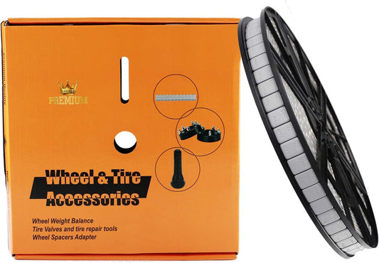 YIZBAP Wheel Weights Gray 1/4 OZ, 5kgs/11lb/Roll, 715pcs, with Strong Adhesive. 0.25 Ounce Stick on Wheel Weights for Cars, Trucks, SUVs, Motorcycle and Others