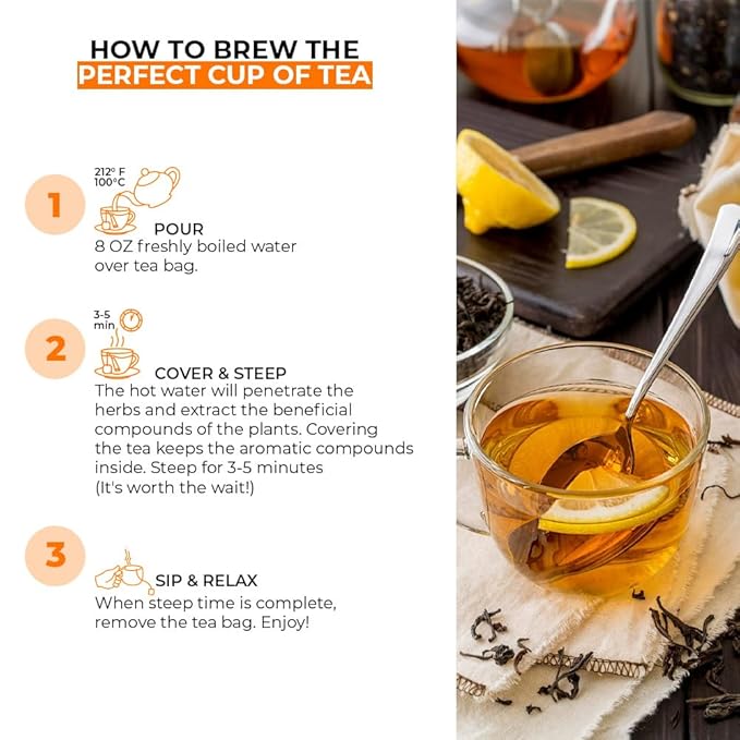 Angel Brand Lemongrass Tea Bags, 20 Bags – Lemon Grass Tea with Ginger, Rose Hips, & Cloves - lemongrass tea bags Famous in Jamaican culture with Balanced Flavor, Rich Nutrients & Health Benefits