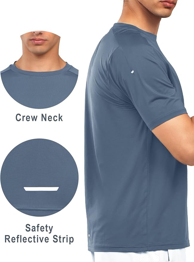 NORTHYARD Men's Athletic Running T-Shirts Quick Dry Workout Shirts Short-Sleeve Sports Gym Tee Tops Performance Activewear