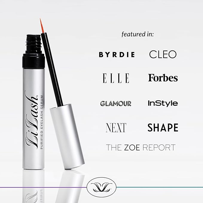 LiLash XL Eyelash Serum to Grow Longer & Fuller-Looking Lashes - Eyelash Growth Enhancer, Safe for Use with Contacts, Lash Extensions, Sensitive Eyes - Vegan & Cruelty-free (4mL, 6-Month Supply)