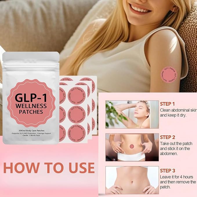 GLP-1 Patches, Wellness Care Patches - 30 Count