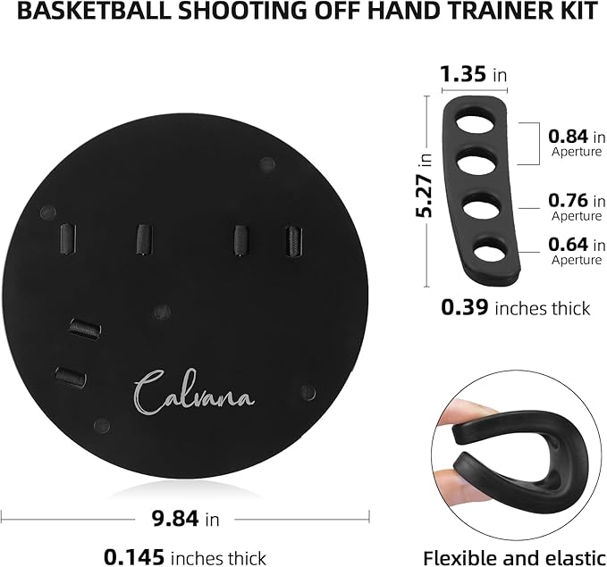 Basketball Shooting Off Hand Trainer Kit for Both Handed Shooters - Includes Dribbling Goggles - Enhances Shooting Accuracy and Ball Handling
