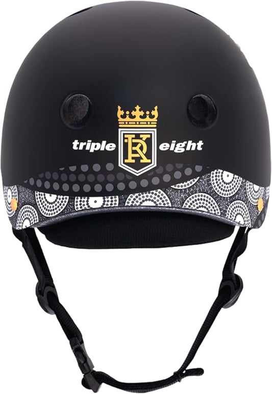 Triple Eight Deep Cover Helmet - Ideal for Skateboarding, Bicycling, BMX, and Roller Skating