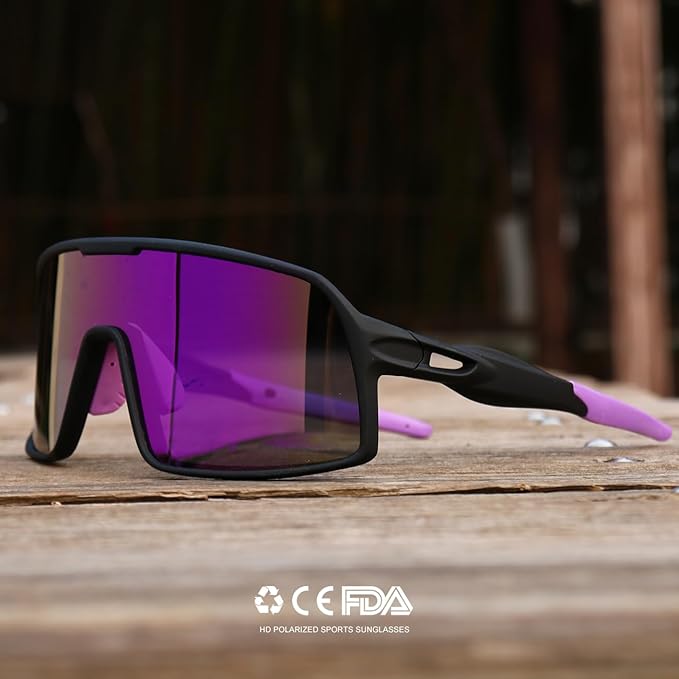 Polarized Sports Sunglasses for Men and Women Cycling Glasses UV Protection Goggles for Mountain Bike Running Fishing