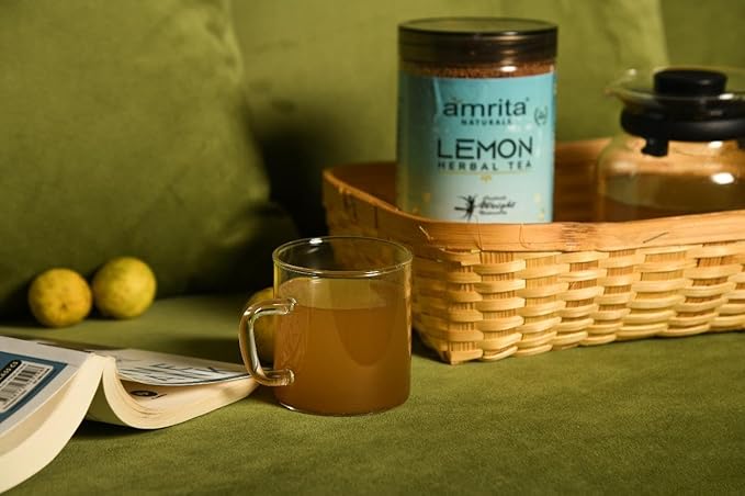 Amrita Naturals Hridya Shakti Herbal Tea Arjun Bark Instant Blend 250g x 2 Pack Caffeine Free Vegan Gluten Free No Artificial Additives Natural Plant Based Herbal Tea Powder