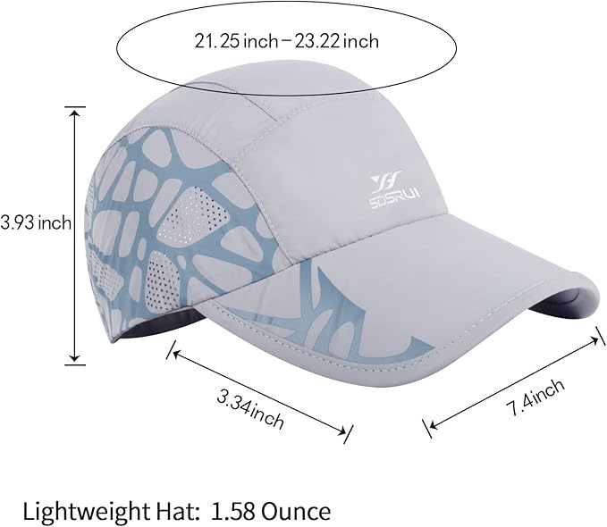 Running Hat Outdoor Sun Protection Hat Mesh Quick Dry Hat Thin Cool Baseball Cap for Women and Men