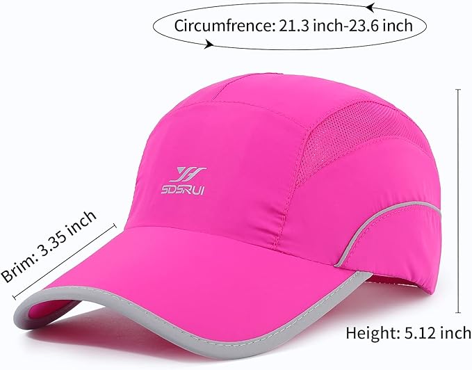 Running Hat Mesh Sports Cap Lightweight Quick Drying Runner Cap for Men Women