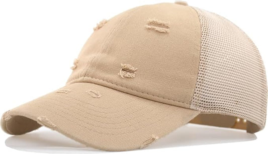 Comfy Vintage Trucker Baseball Hat- M/L/XL/XXL Women Men Unstructured Washed Dad Cap | Snapback | Soft Crown | Soft Mesh