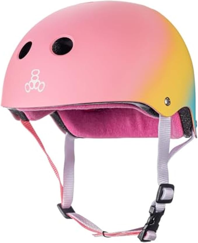 Triple Eight Certified Sweatsaver Helmet for Skateboarding, BMX, Roller Derby, Roller Skating, Inline Skating, Scooter and Bike