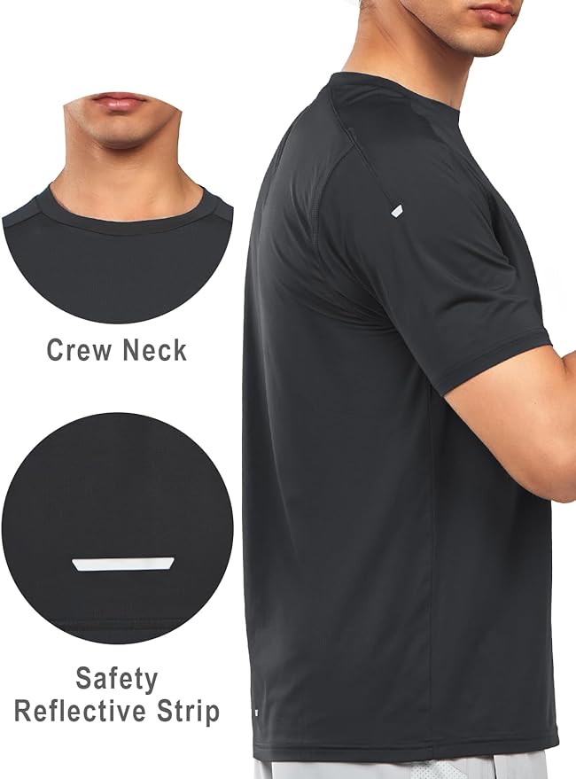 NORTHYARD Men's Athletic Running T-Shirts Quick Dry Workout Shirts Short-Sleeve Sports Gym Tee Tops Performance Activewear