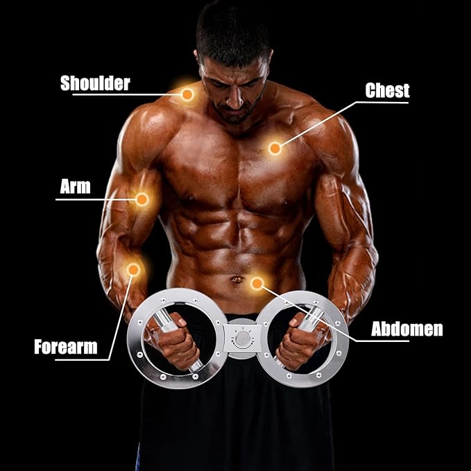 Burn Machine Adjustable Rotator Arm Workout Machine 8-15 Lbs Forearm Strength Trainer 360 Degree Rotation Upper Body Exercise Equipment Home Gym Fitness Lovers