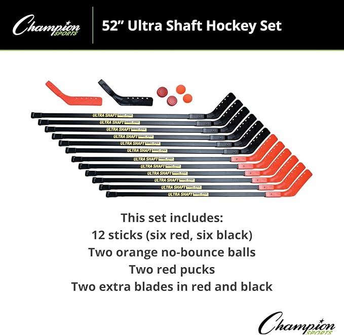 Champion Sports Ultra Shaft Hockey Set