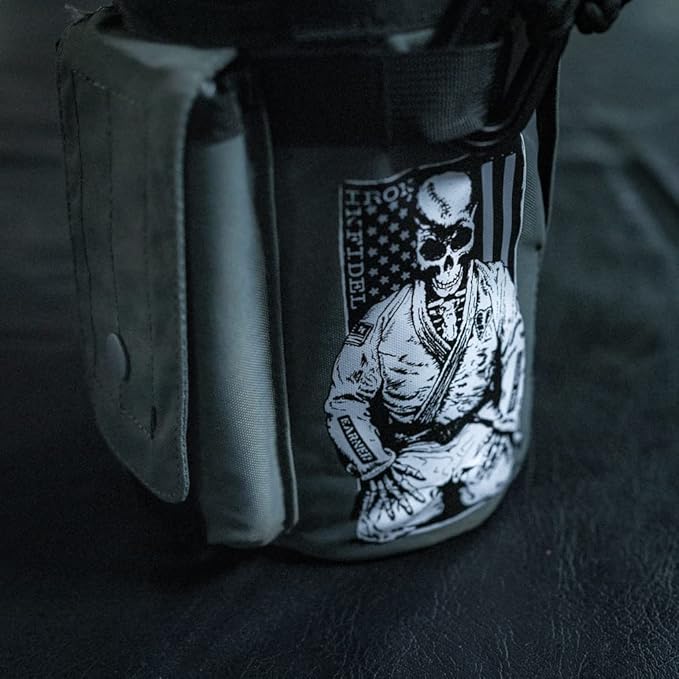 Iron InfideI Battle Bottle Sleeve - 64 oz and 32 oz Water Bottle Sleeve Only for Half Gallon 1L Steel Water Bottle | Rugged Cover with Molle for Versatile Design with Storage for Phone, Wallet & Keys