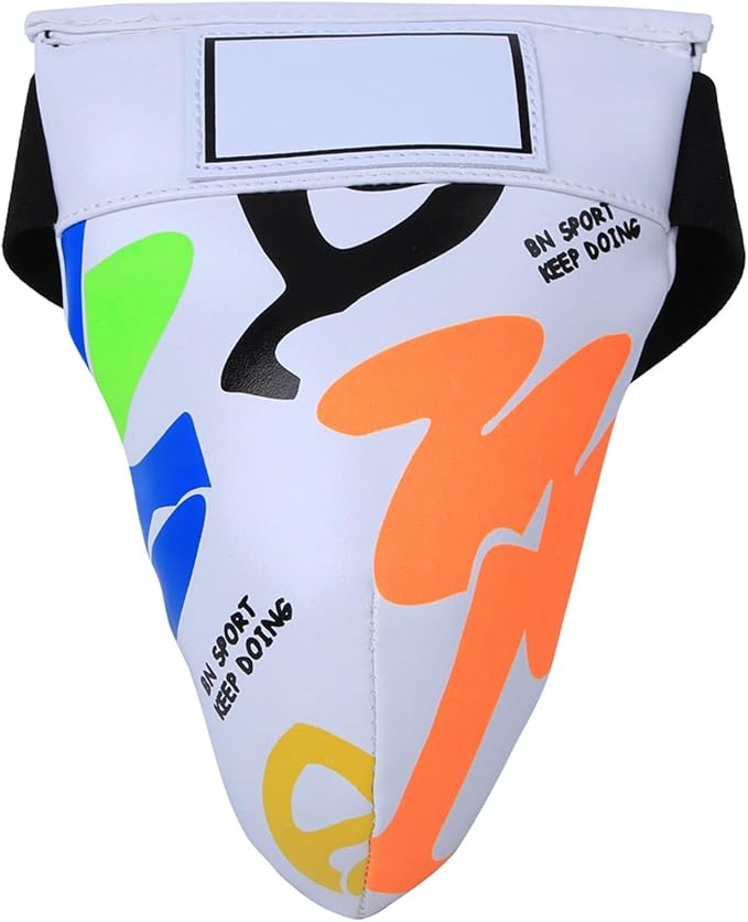 Groin Protector Boxing, Groin Guard Boxing, Children Boxing Groin Protector, for Boxing Taekwondo Muay Thai Training, White