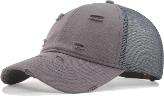 Comfy Vintage Trucker Baseball Hat- M/L/XL/XXL Women Men Unstructured Washed Dad Cap | Snapback | Soft Crown | Soft Mesh