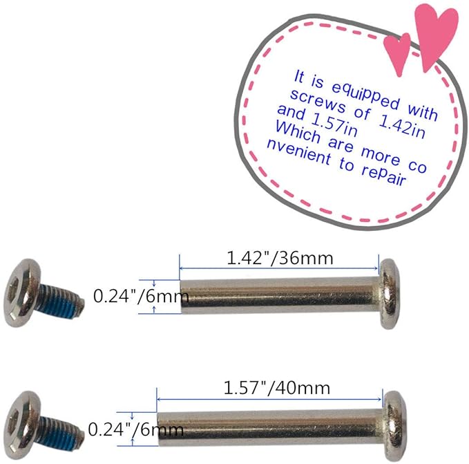 Mute Wear-resistant Outher Diameter 2.5 inch Luggage Suitcase Replacement Wheels Kit Inline Outdoor Skate Replacement Wheels (2.5 in × 0.94 in)