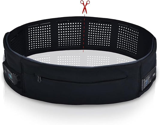 Diabetic Pump Belt Holder, Diabetes Insulin Pump Belt with Cuttable Size, Diabete Waist Running Belt for Men & Women (M:24"-38")