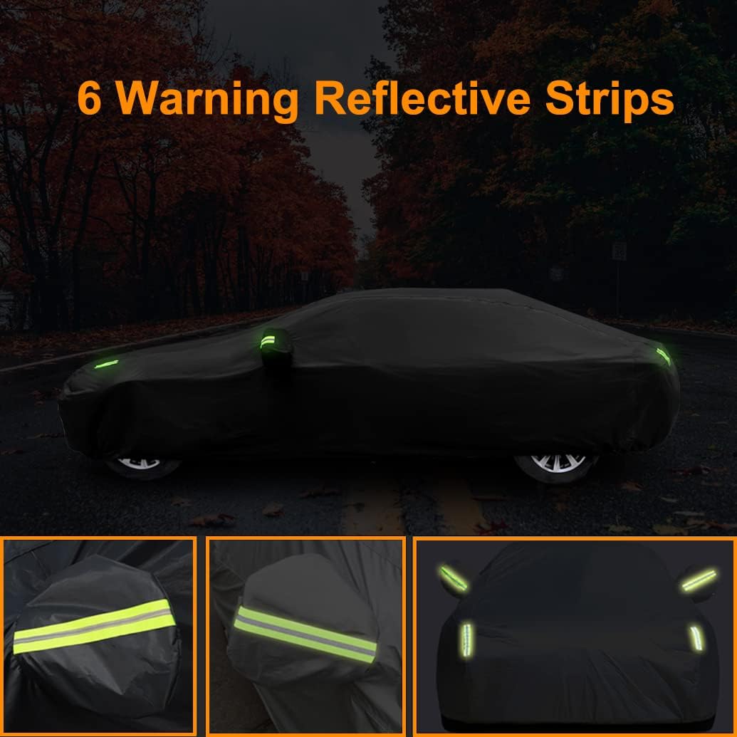 Waterproof Car Cover Compatible with Tesla Model X 2025-2015 | Premium All-Weather Cover with Cotton Lining | Indoor/Outdoor All-Season Protection | Custom Rain Sun Snow Covers