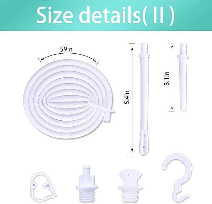 Coffee Enema Bag Kit, Douche Bag Combination Kit for Men and Women 5ft PVC Hose, 2L Capacity Water Colon Detox Cleanse Kit (Green, 2L)