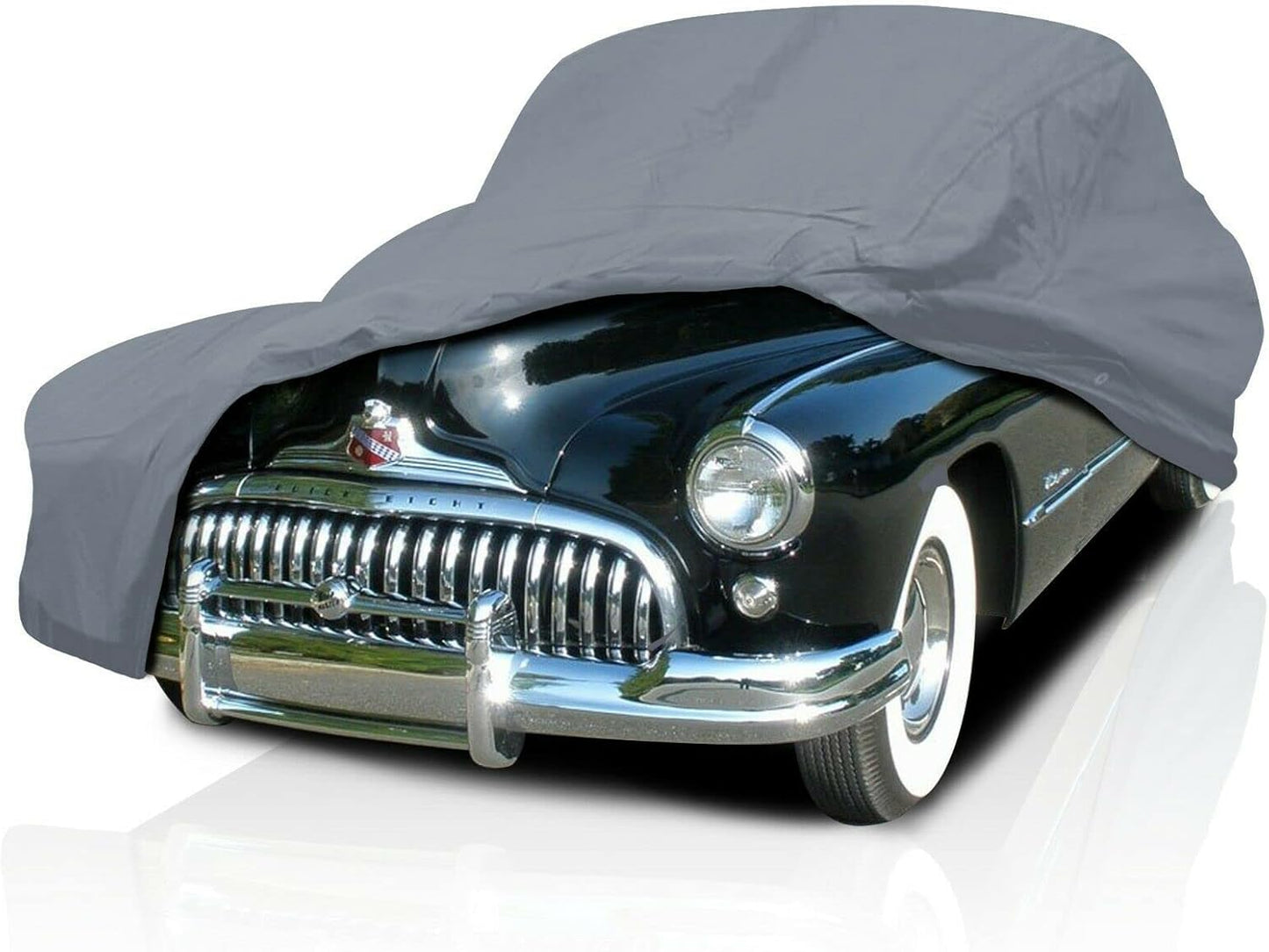 5 Layer Car Cover for Cadillac Series 60 Special Fleetwood 1941-1947, Semi Custom Fit Full Coverage Pollution, Dust, Sun, Snow, Rain, Hail All Weather Protection, Breathable
