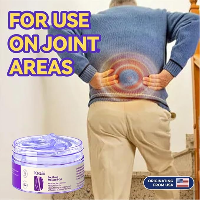 Soothing Massage Pain Relief Gel, Joint Purple Gel Cooling Soothes Cream for Knees, Hand Arthritis, Lumbar, Neck and Shoulders(3.5 Ounce, 3 Pack)