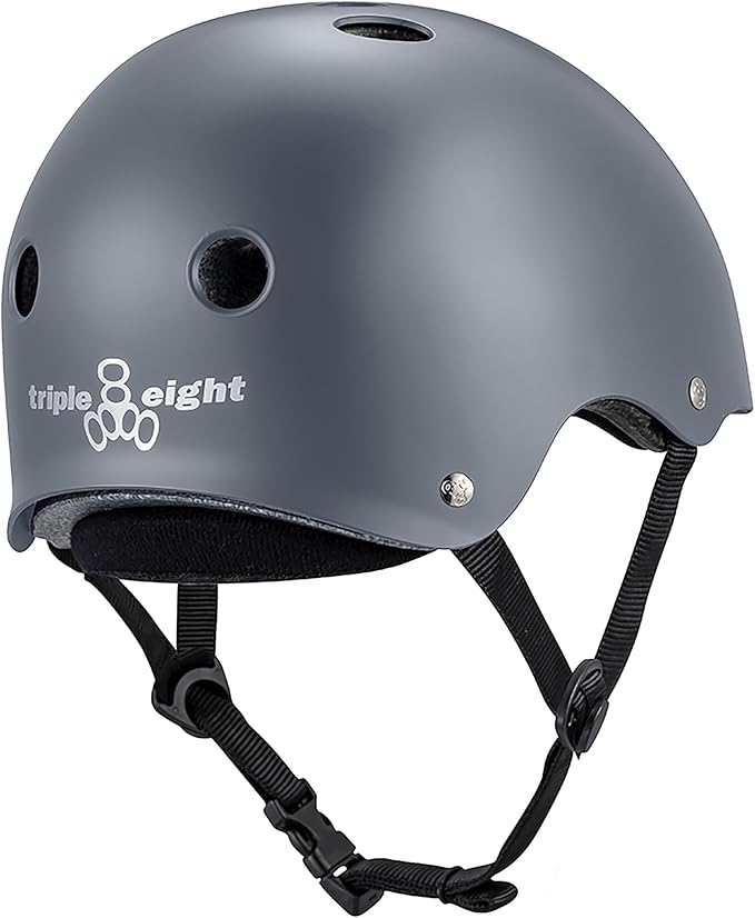 Triple Eight Deep Cover Helmet - Ideal for Skateboarding, Bicycling, BMX, and Roller Skating