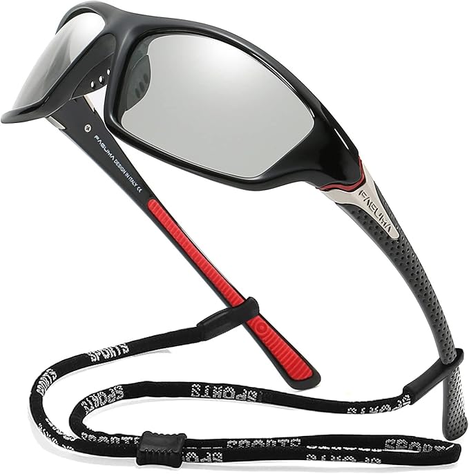 FAGUMA Sports Polarized Sunglasses For Men Cycling Driving Fishing UV400 Protection