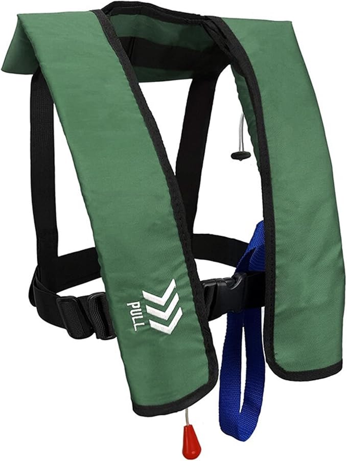 Manual Inflatable Life Jacket|Life Vest for Adults|PFD Low Profile|Supports up to 330 lbs(YSH700)