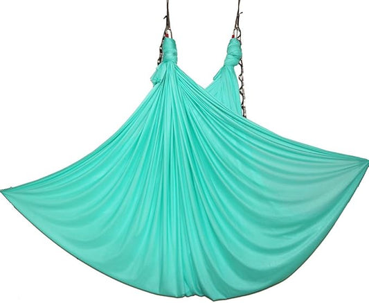 Aerial Yoga Hammock 5.5 Yards Yoga Swing Pilates Silk Home Gym Fitness Include hardware,Daisy Chain, Pose Guide