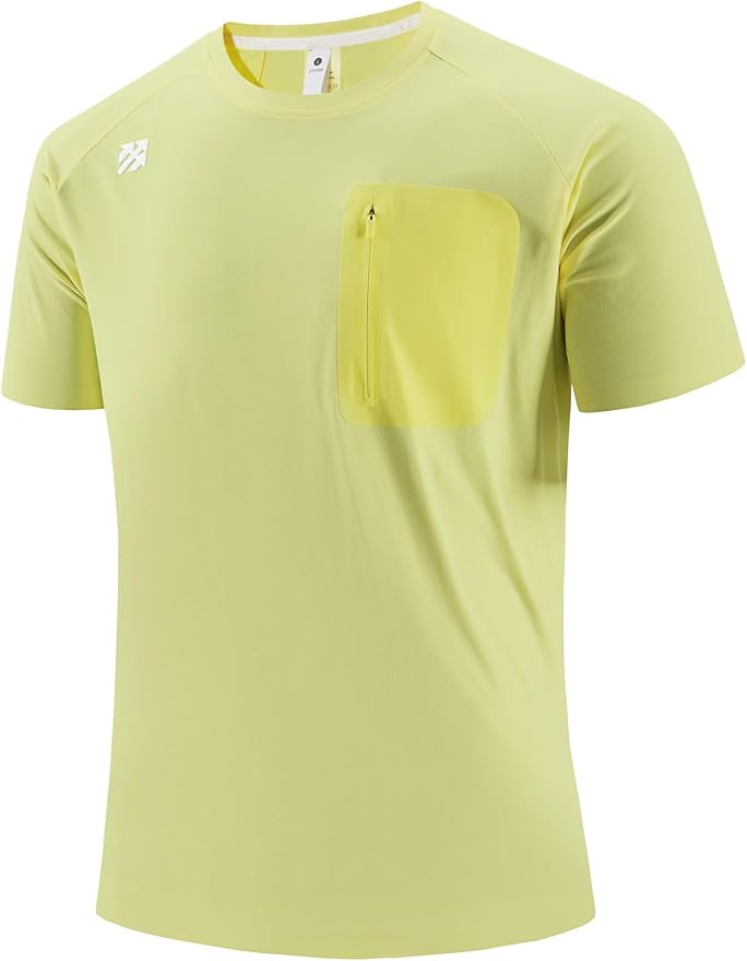 Moisture Wicking Quick Dry Soft Pickleball Workout Hiking Camping Running Shirts for Men Outdoor Sports
