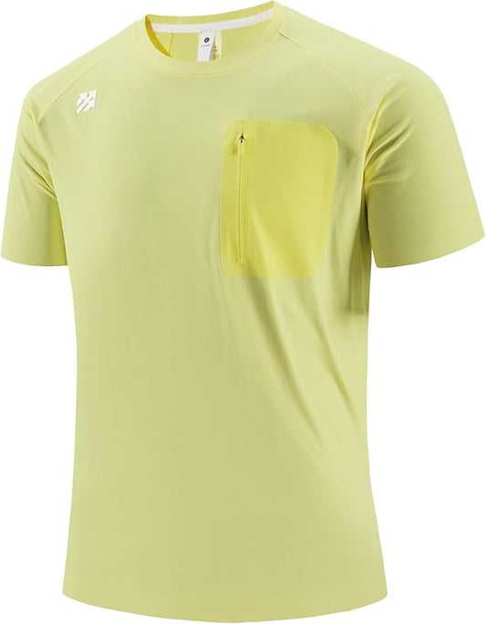 Moisture Wicking Quick Dry Soft Pickleball Workout Hiking Camping Running Shirts for Men Outdoor Sports