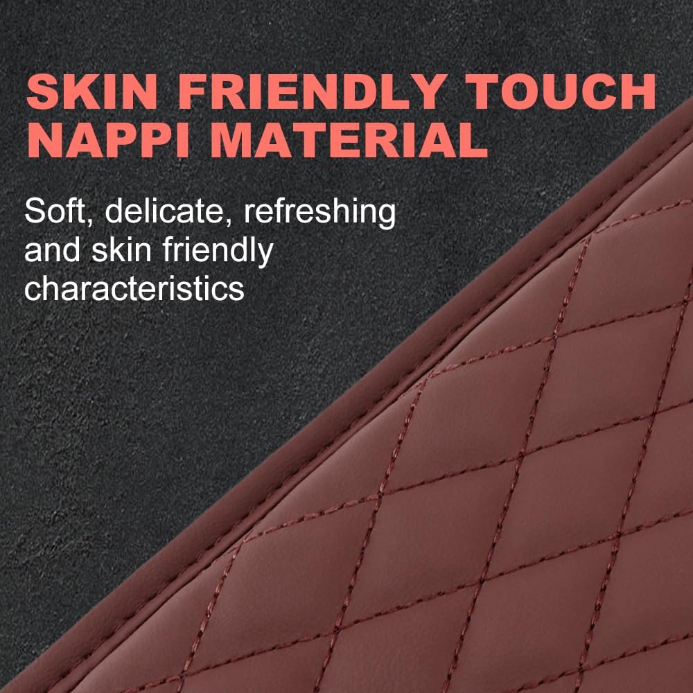 Memory Cotton Leather Car Armrest Box Pad, 2025 New Universal Style Memory Cotton Car Armrest Box Pad, Upgrade Vehicle Seat Box Cushion Protector for SUV Truck (Black)