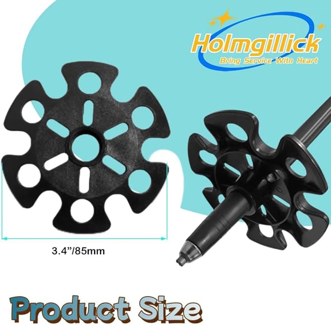 6 pcs Removable Mud Ski Basket Trekking Pole Snowflake Basket,Removable Mud Ski Basket Replacement Accessory for Hiking Poles