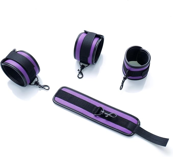 6pcs Black PU Adjustable Straps Sports Training Fitness Gear Home Yoga Set