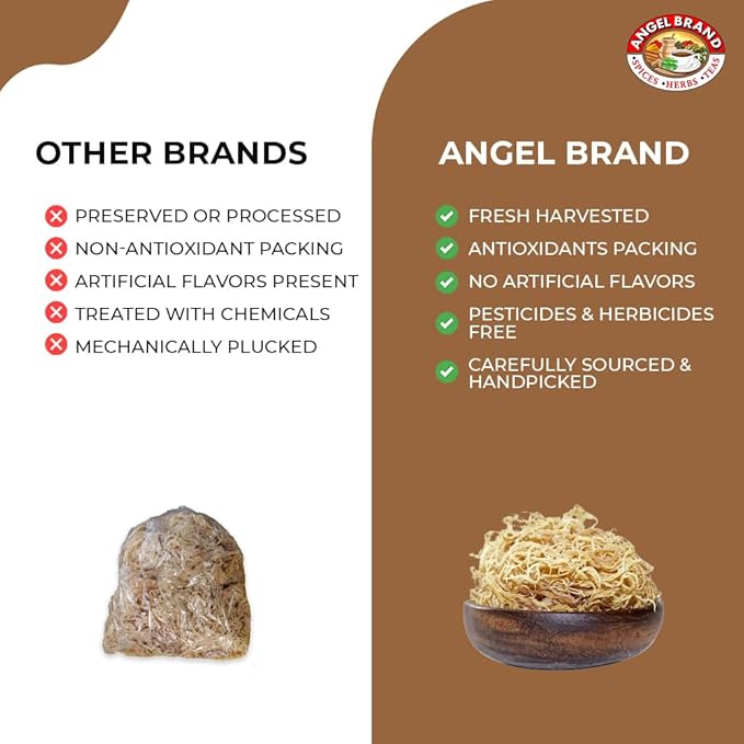 Angel Brand Irish Sea Moss 4 oz Pouch - Nutrient Rich Sea Vegetable Harvested from Pristine Ocean Waters - Enhance Wellness Journey with Irish Sea Moss Raw - Perfect for Smoothies & Soups