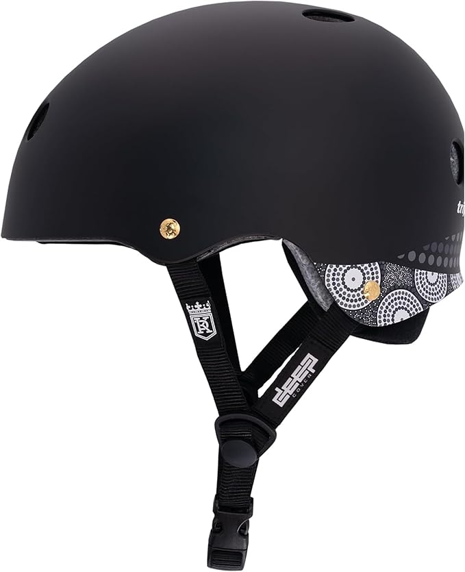 Triple Eight Deep Cover Helmet - Ideal for Skateboarding, Bicycling, BMX, and Roller Skating