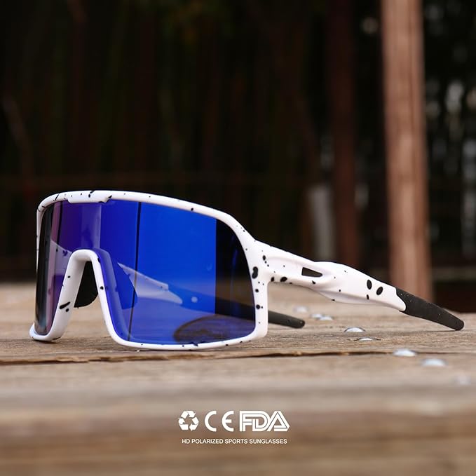 Polarized Sports Sunglasses for Men and Women Cycling Glasses UV Protection Goggles for Mountain Bike Running Fishing