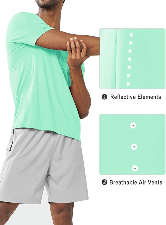 NORTHYARD Mens Athletic Shirts Short Sleeve Gym Workout Running Training Sports Performance T Shirt Basic Tee for Men