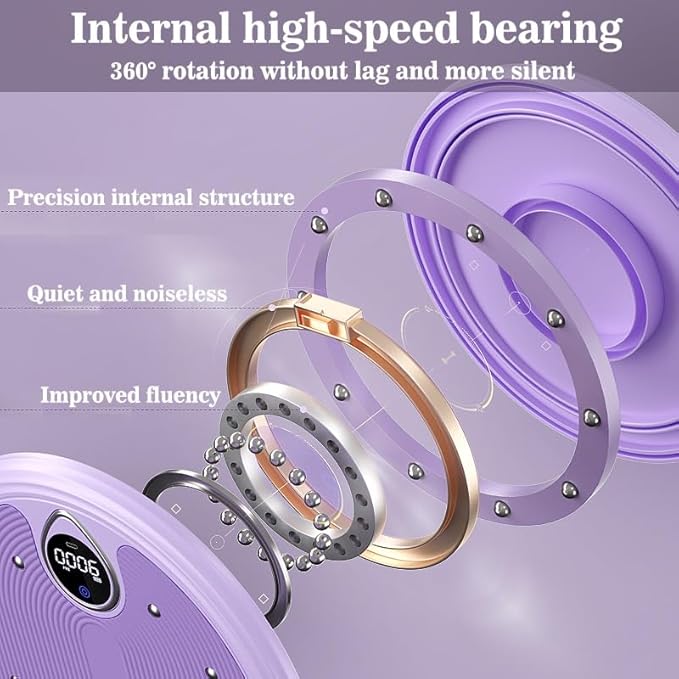 Waist sculptor twist Ab Twister Board 11.8x1.5in Exercise Waist Twisting Disc with 8 Magnets Fitness Twister Handles Trims Waist Slimming Balance Rotating Disc Planche a disque pour abdominaux(