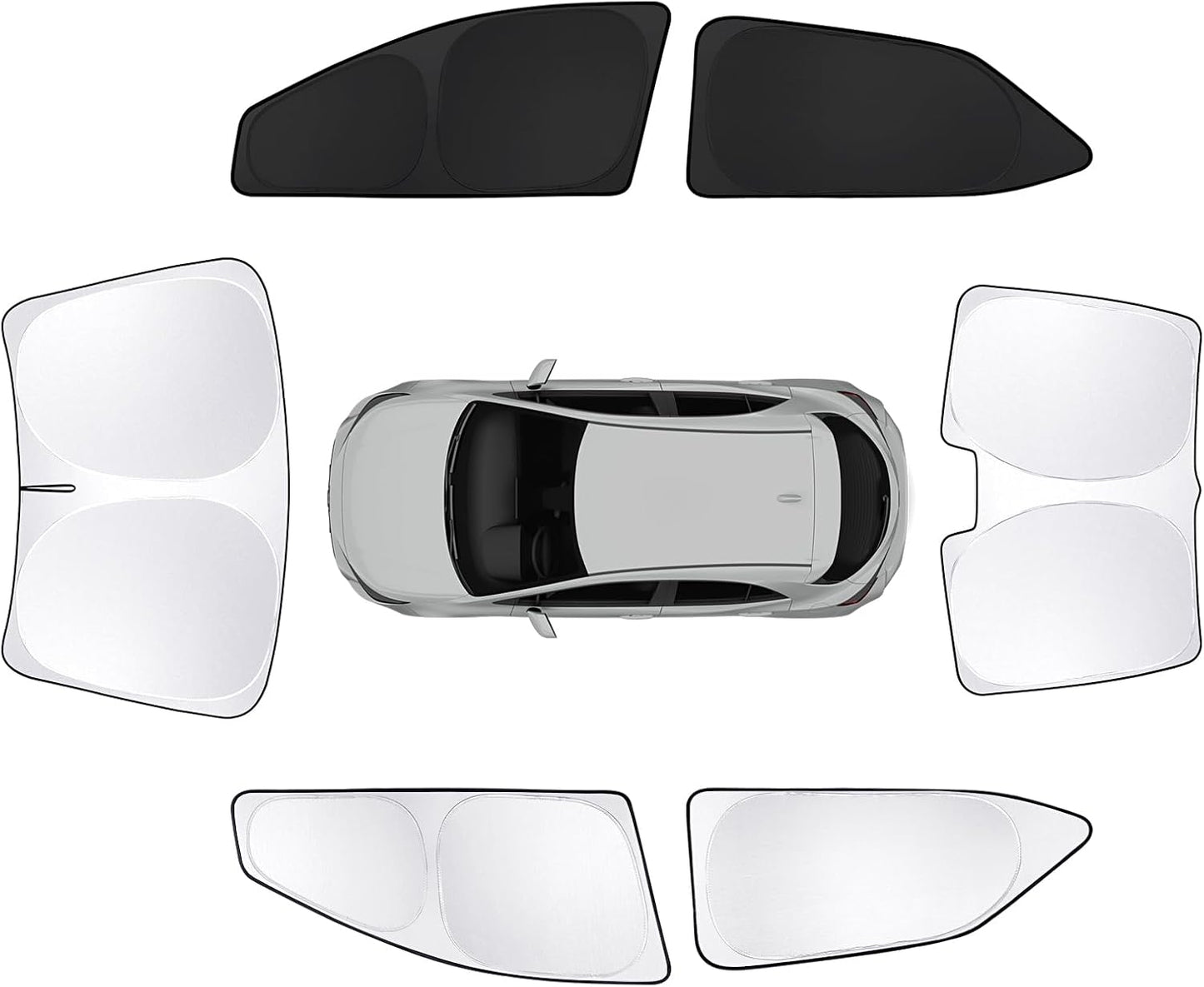 6pcs Car Window Shades for Toyota Corolla 2014-2019 Accessories,Windshield Side Rear Full Sunshade,Sun Visor UV Blocking, Privacy Protection and Blackout for Camping Outdoor