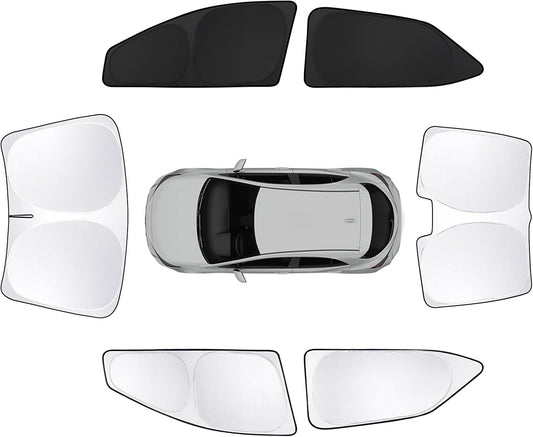 6pcs Car Window Shades for Toyota Corolla 2014-2019 Accessories,Windshield Side Rear Full Sunshade,Sun Visor UV Blocking, Privacy Protection and Blackout for Camping Outdoor