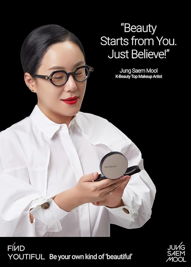 [JUNGSAEMMOOL OFFICIAL] Essential Skin Nuder Cushion (06 Pink Light) | Refill Not Included | Natural Finish | SPF50 Broad Spectrum | Makeup Artist Brand | Cream Foundation