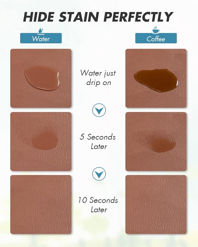 AMOAMI Coffee Mat Hide Stain Rubber Backed Absorbent Dish Drying Mat - Dark Grey, Blue, 17''x31.5''