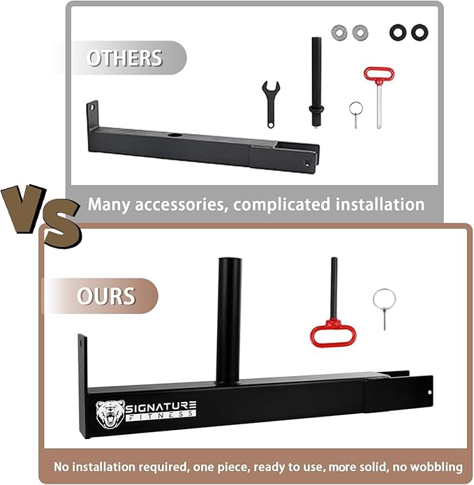Upgraded Adjustable Jammer Arms, Lever Arms, Monolift Attachments Rated 600 LB Per Arm, Fits Racks at All Post Sizes and Hole Sizes, Pair