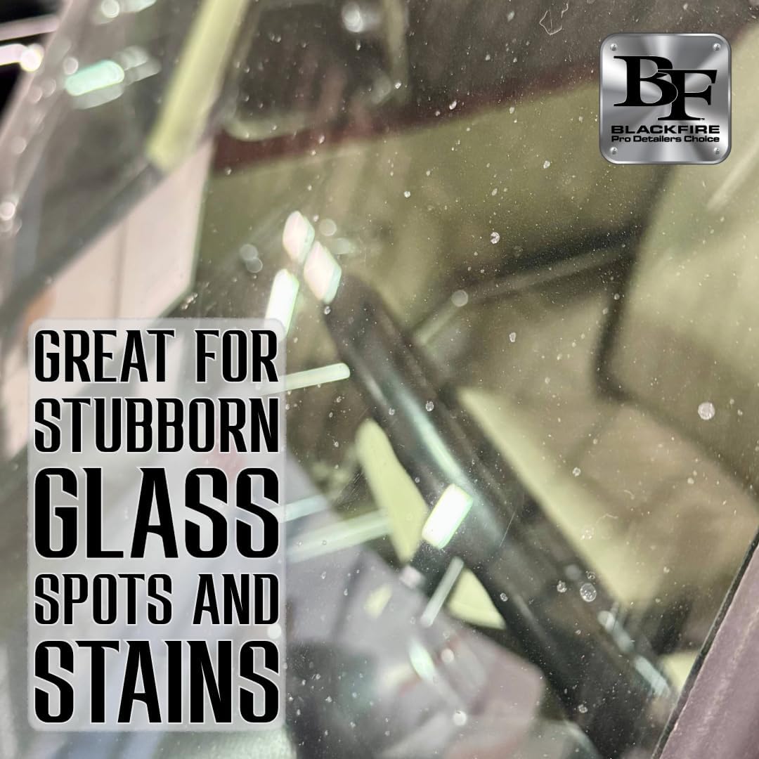 Blackfire Pro Detailers Choice Glass Cleaner | Streak-Free & Ammonia-Free Formula | Safe for Tinted Windows & Automotive Glass | BF-430 | 32 oz Spray Bottle