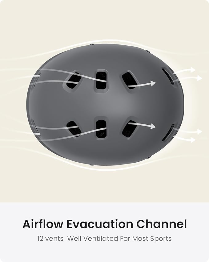 OutdoorMaster Skateboard Cycling Helmet - Two Removable Liners Ventilation Multi-Sport Scooter Roller Skate Inline Skating Rollerblading for Kids, Youth & Adults