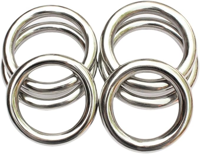 ZooBoo 2pcs Wing Chun Stainless Steel Training Rings (Pair) – Yeung Sau & Sticky Hand Strength Training for Wing Tsun, Siu Lum, and Kung Fu Practitioners